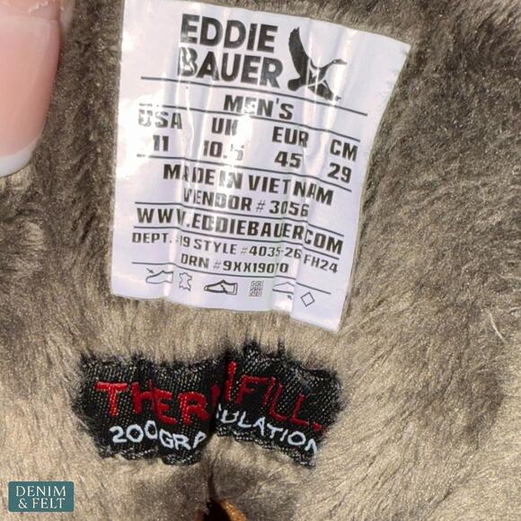 Eddie Bauer Snowfoil Pull-On Winter Boots Men’s Size 11 Timber Brown Waterproof - Picture 9 of 11